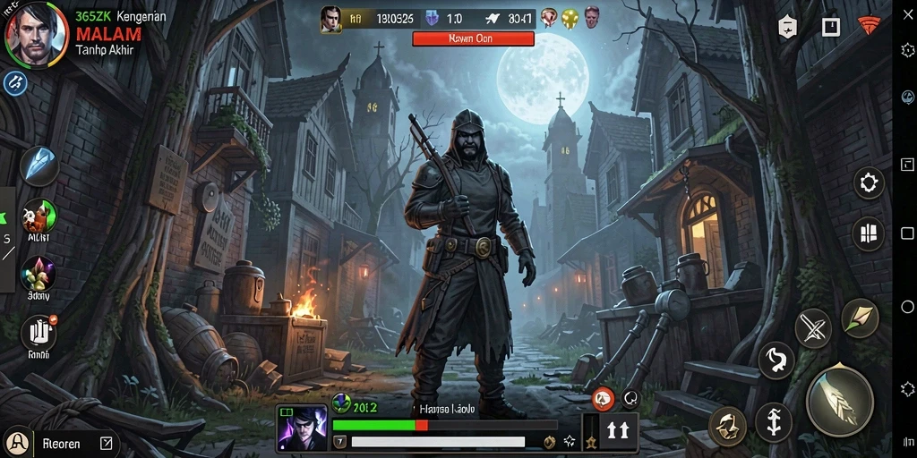 Tampilan menegangkan dari gameplay 365ZK yang penuh misteri.
