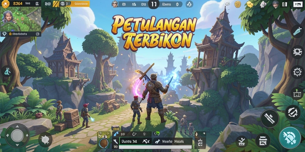 Tampilan gameplay yang menakjubkan dari 8364 di dunia terbuka.