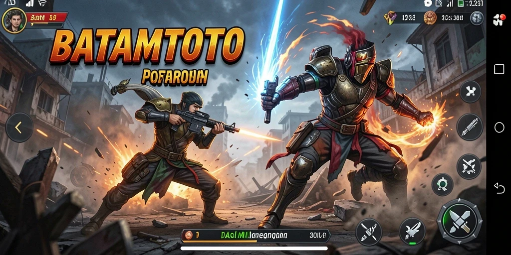 Tampilan menegangkan dari gameplay action BATAMTOTO.