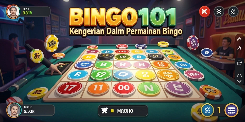 Screenshot BINGO101 menampilkan gameplay penuh ketegangan di suasana horror.