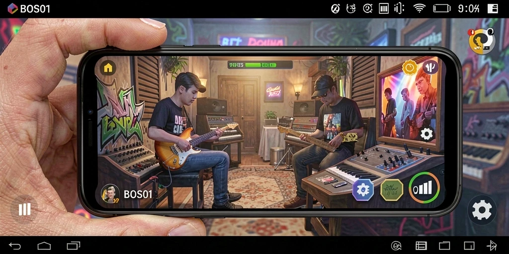 Screenshot gameplay BOS01 yang seru dan interaktif.