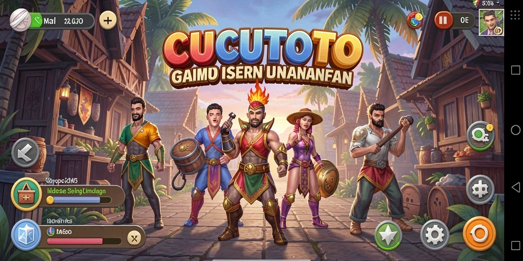 Tampilan gameplay CUCUTOTO yang menarik dan mengasyikkan.