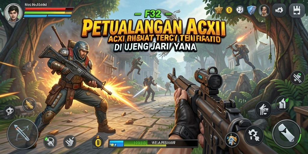 Tampilan gameplay F32 yang mendebarkan dan penuh aksi.