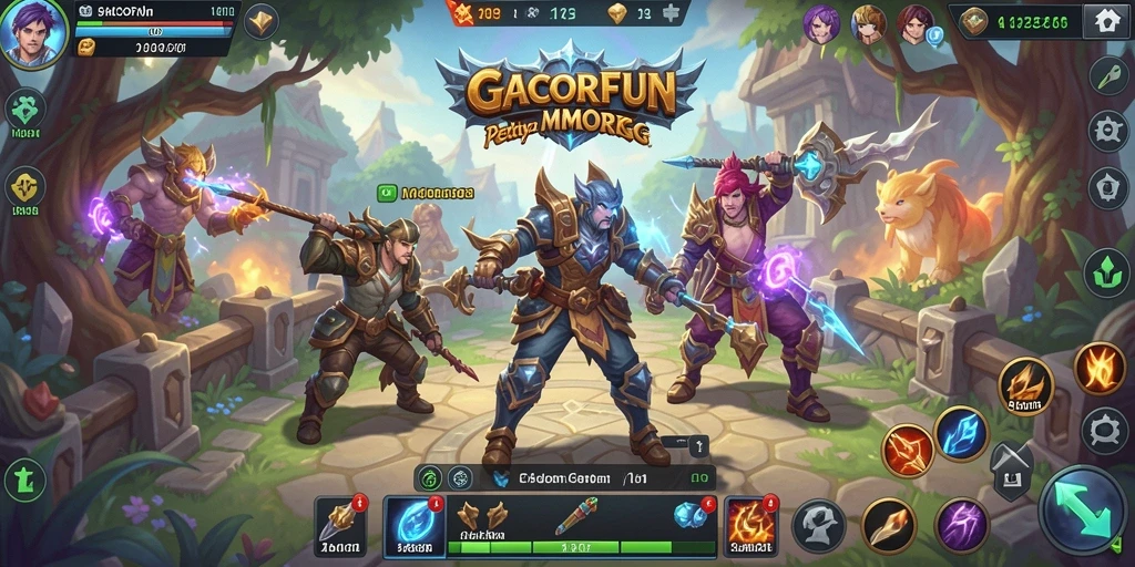 Tampilan utama gameplay GACORFUN yang menarik dan penuh aksi.