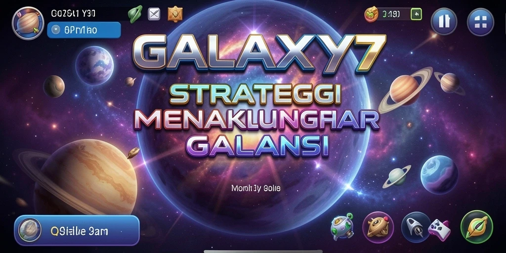 Tampilan gameplay yang menegangkan dan strategis dari GALAXY77.
