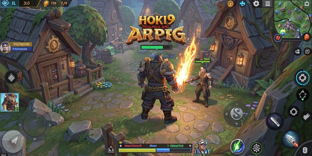 Tampilan menarik dari gameplay ARPG HOKI9 yang seru.