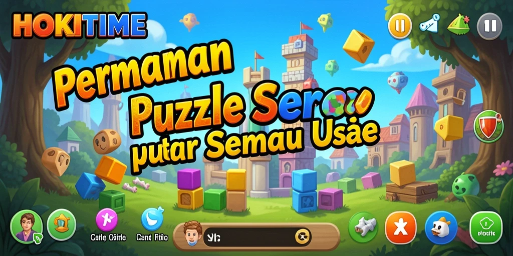 Tampilan gameplay HOKITIME yang menantang dan penuh warna.