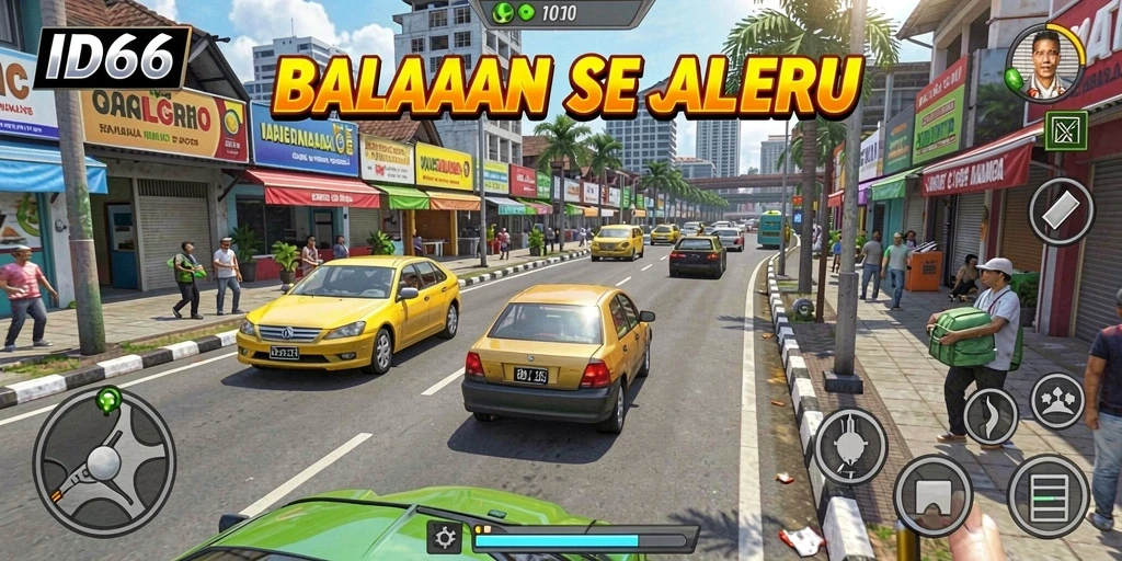 Gameplay seru saat balapan di jalanan dengan ID66.