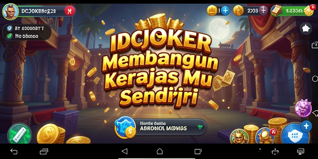 Screenshot IDCJOKER menunjukkan gameplay seru saat membangun kerajaan bisnis.