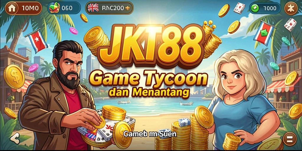 Screenshot JKT88 menampilkan aksi gameplay Tycoon yang seru.