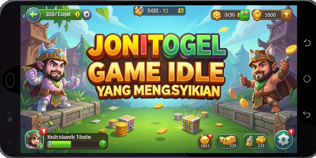 Tampilan gameplay menarik di JONITOGEL dengan karakter Idle.