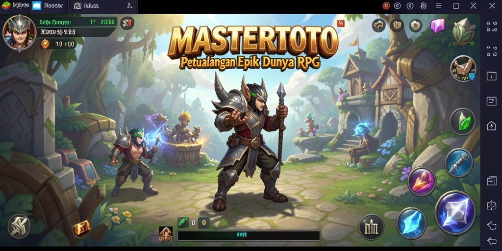 Gameplay menarik di dunia RPG MASTERTOTO dengan grafis yang menawan.