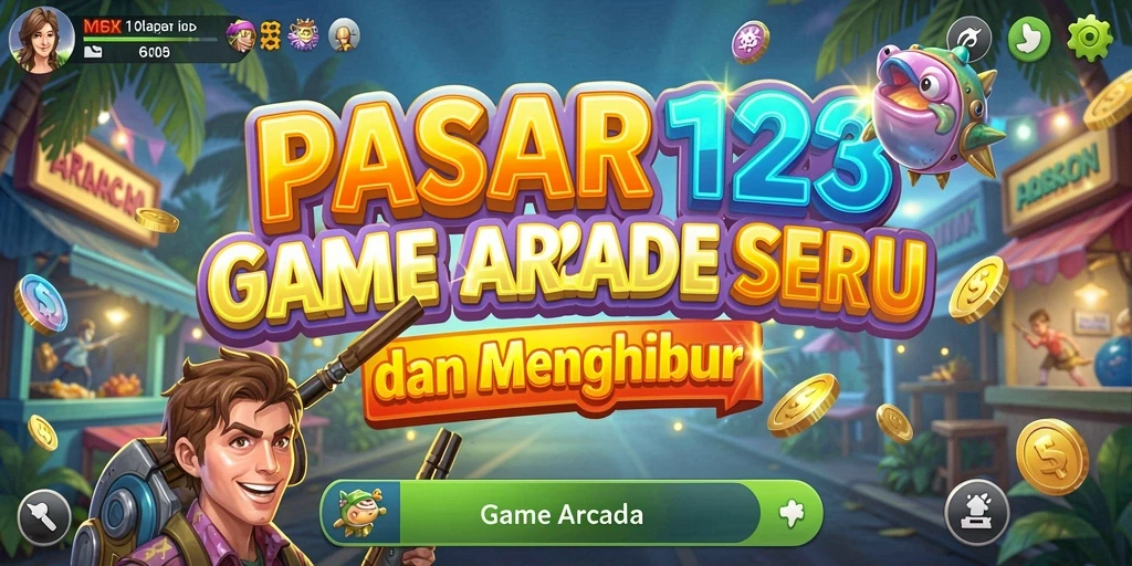 Tampilan gameplay seru dan penuh tantangan PASAR123.