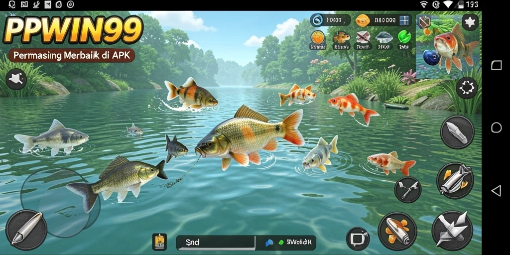 Screenshot PPWIN99 menunjukkan gameplay memancing yang menarik dan seru.