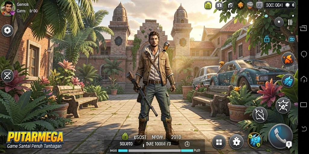 Tangkapan layar PUTARMEGA menampilkan gameplay yang berwarna dan menarik.