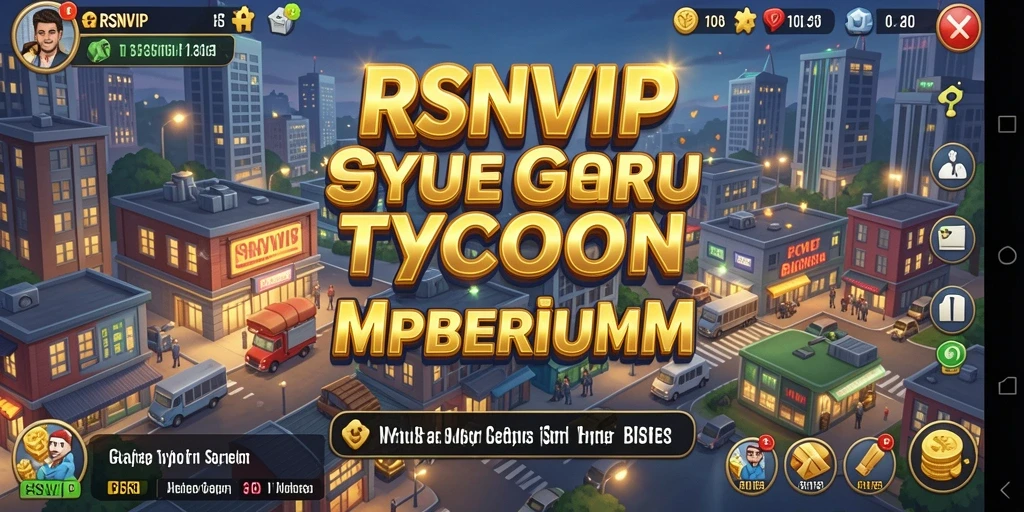 Screenshot gameplay RSNVIP menampilkan simulasi pembangunan bisnis yang mendebarkan.