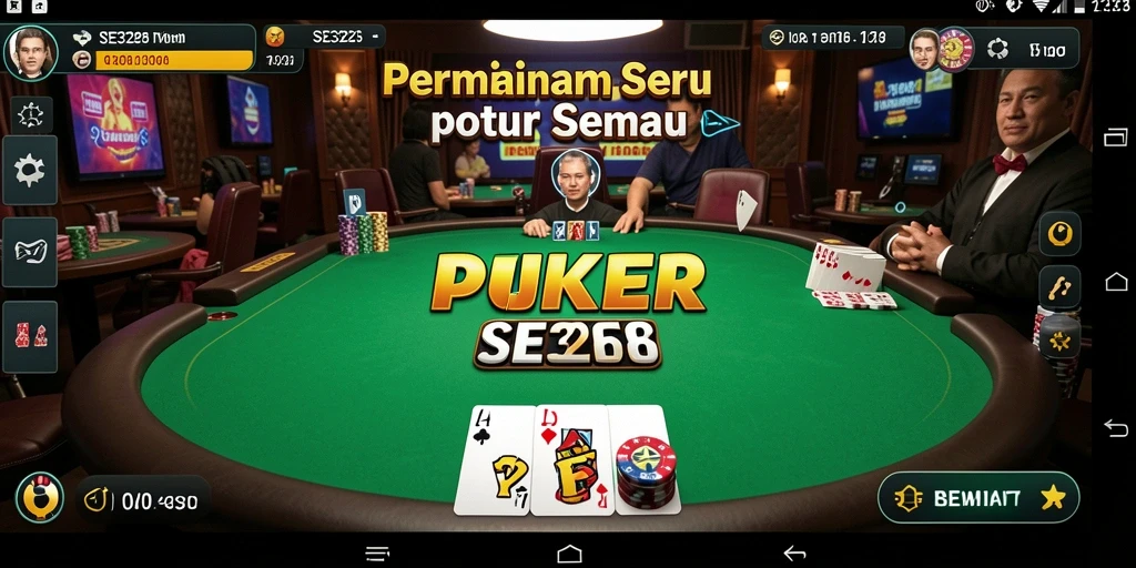 Tampilan menarik dari gameplay Poker di SE328, dengan efek visual yang memukau.