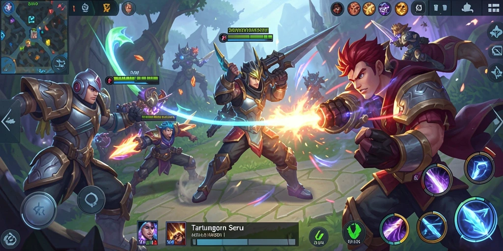 Tampilan gameplay menegangkan dalam SVIP9 dengan aksi tim yang epik.