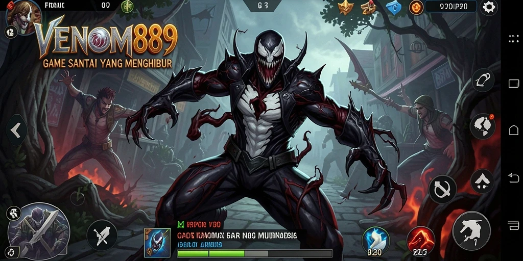 Tampilan gameplay <strong>VENOM889</strong> yang penuh warna dan menarik.
