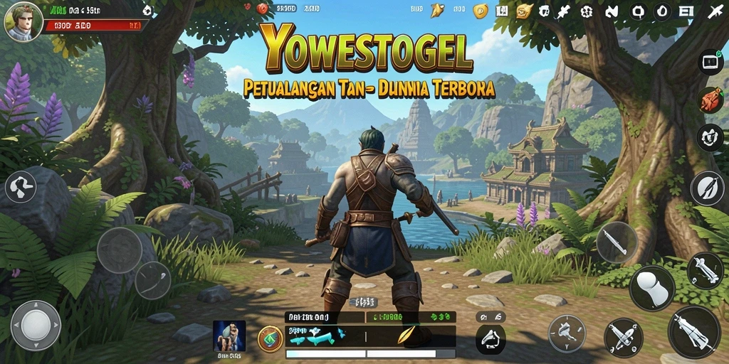 Tampilan menarik dari dunia terbuka YOWESTOGEL dengan berbagai aktivitas.