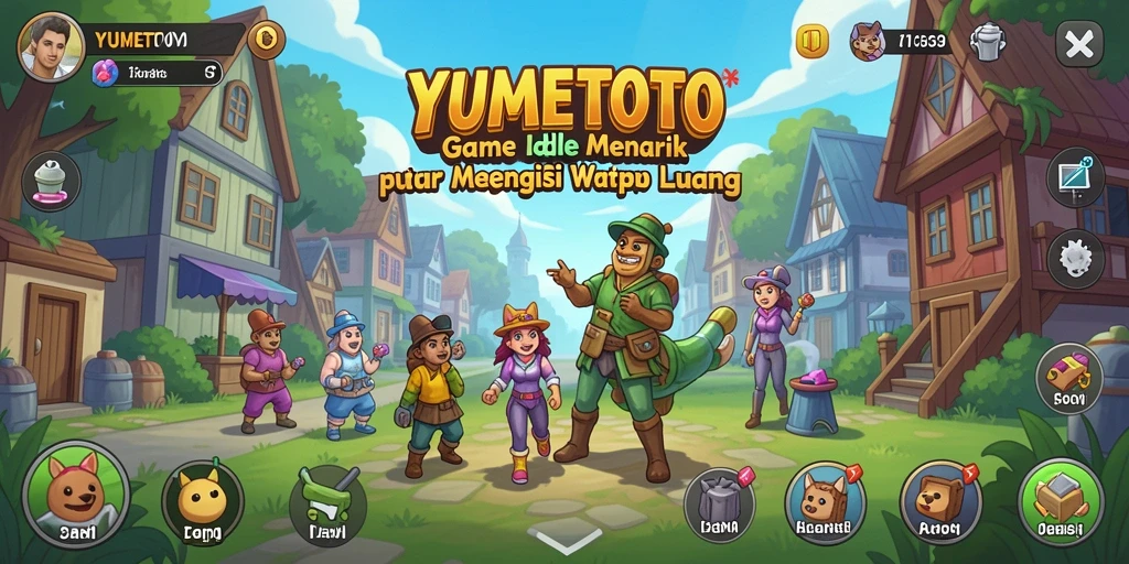 Gameplay YUMETOTO yang menarik dalam mode Idle.