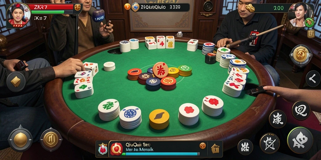 Screenshot gameplay QiuQiu di ZK7 yang menampilkan aksi seru.